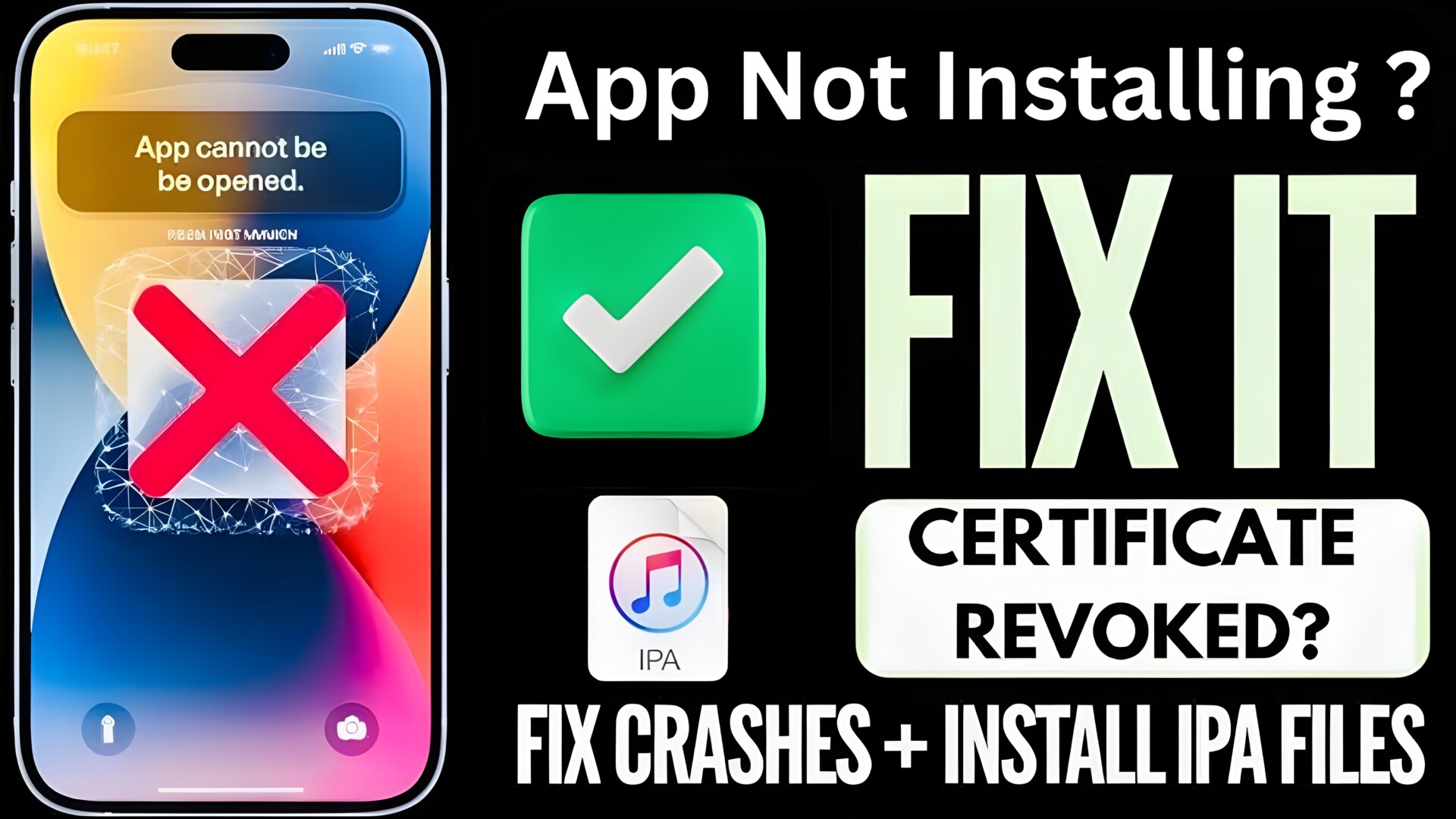 Fix Errors While Installing iPA File 2025
