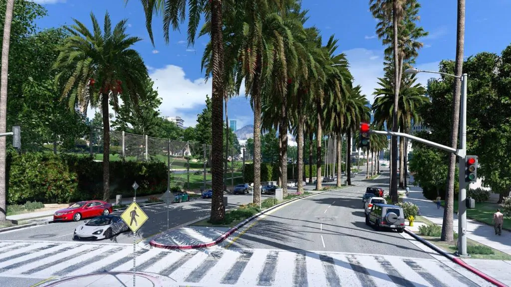VDE LA Roads 2.0 Remastered GTA V Graphics Mod | Current Year